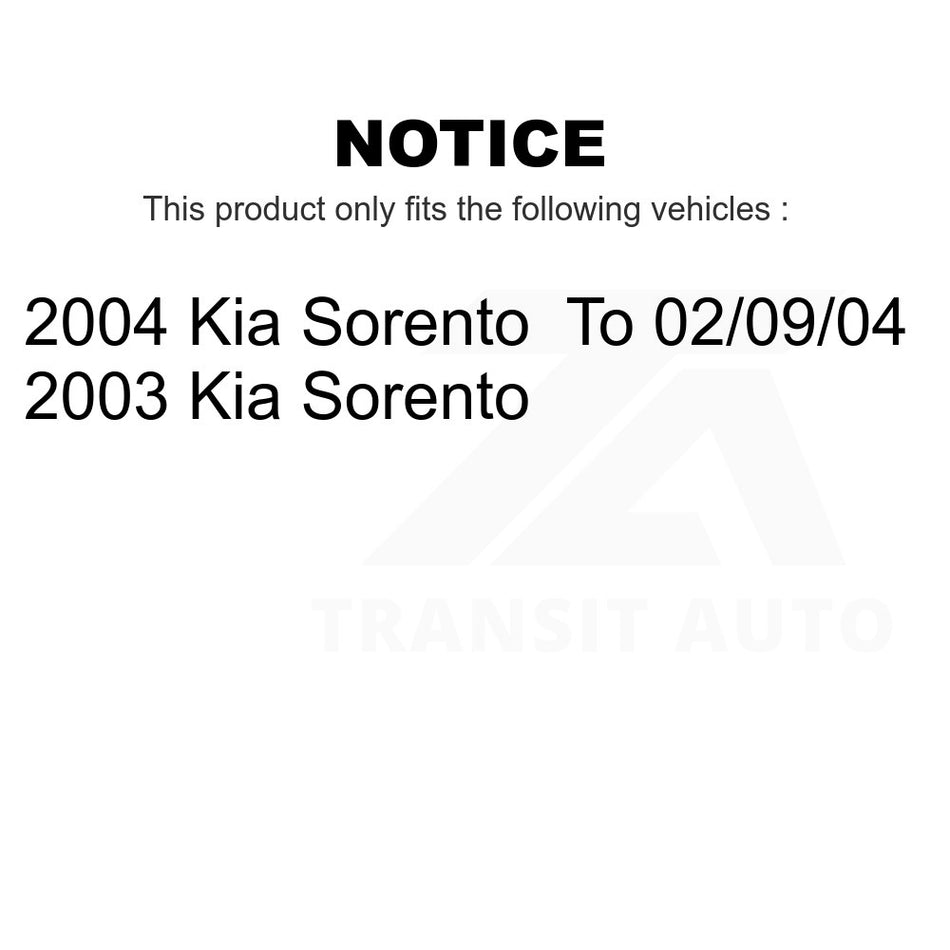 Front Suspension Stabilizer Bar Link Kit TOR-K90385 For Kia Sorento