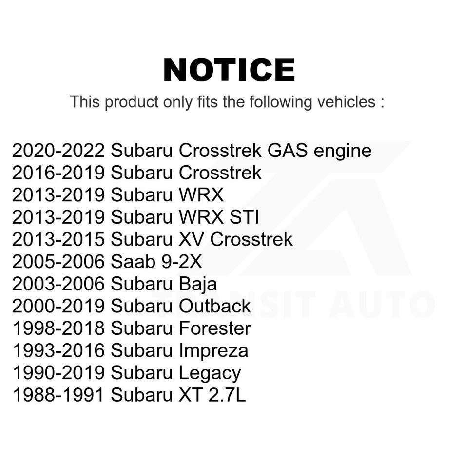 Front Lower Suspension Ball Joint TOR-K9513 For Subaru Outback Forester Legacy Impreza Crosstrek XV WRX STI Baja Saab 9-2X XT