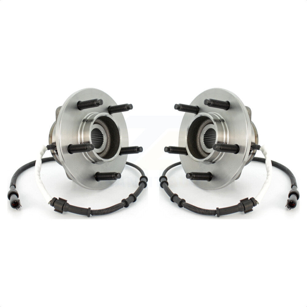 Front Wheel Bearing And Hub Assembly Pair For Ford F-150 Heritage 4WD with 4-Wheel ABS K70-100385 by Kugel