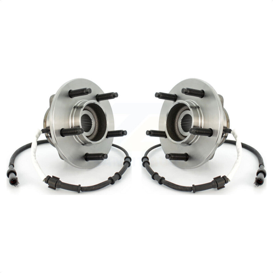 Front Wheel Bearing And Hub Assembly Pair For Ford F-150 Heritage 4WD with 4-Wheel ABS K70-100385 by Kugel