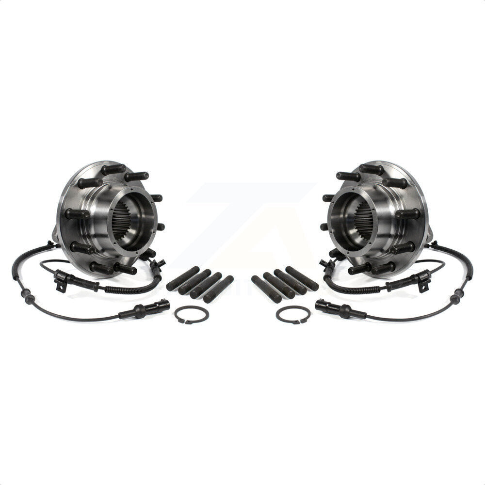 Front Wheel Bearing And Hub Assembly Pair For 2005-2010 Ford F-450 Super Duty F-550 With Dual Rear Wheels 4 X K70-100419 by Kugel