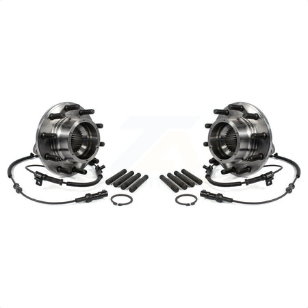 Front Wheel Bearing And Hub Assembly Pair For 2005-2010 Ford F-450 Super Duty F-550 With Dual Rear Wheels 4 X K70-100419 by Kugel