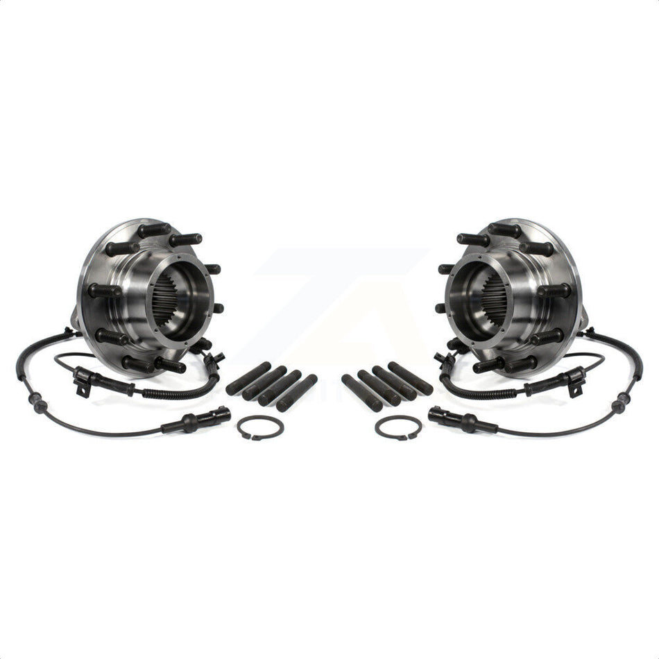 Front Wheel Bearing And Hub Assembly Pair For 2005-2010 Ford F-450 Super Duty F-550 With Dual Rear Wheels 4 X K70-100419 by Kugel