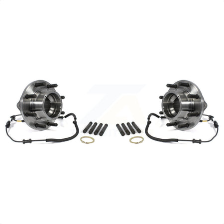 Front Wheel Bearing And Hub Assembly Pair For 2011-2016 Ford F-350 Super Duty 4WD With Dual Rear Wheels K70-100447 by Kugel