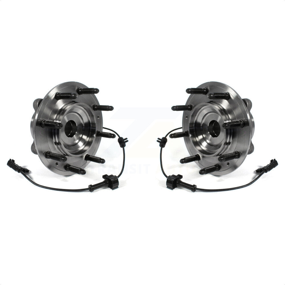 Front Wheel Bearing And Hub Assembly Pair For Chevrolet Silverado 2500 HD GMC Sierra 3500 4WD K70-100450 by Kugel