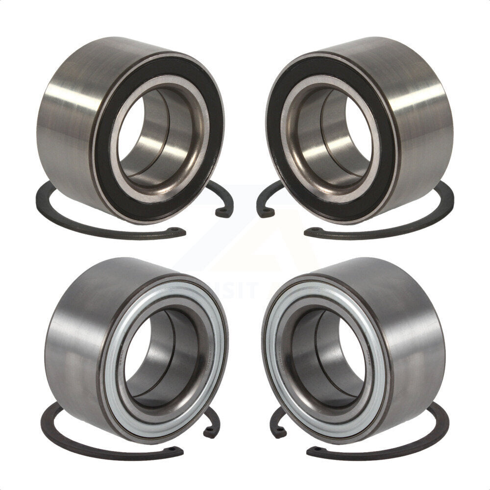 Front Rear Wheel Bearing Kit For 2013 BMW 328i xDrive 3.0L With 2.95" Outer Diameter K70-101448 by Kugel