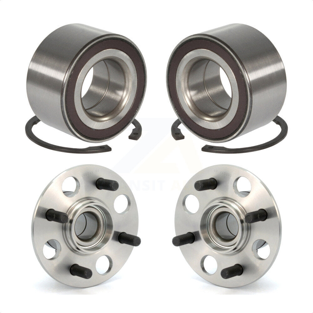 Front Rear Wheel Bearing And Hub Assembly Kit For Honda Fit Insight K70-101643 by Kugel