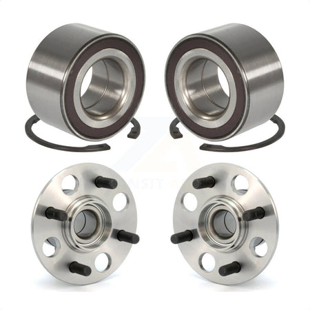 Front Rear Wheel Bearing And Hub Assembly Kit For Honda Fit Insight K70-101643 by Kugel