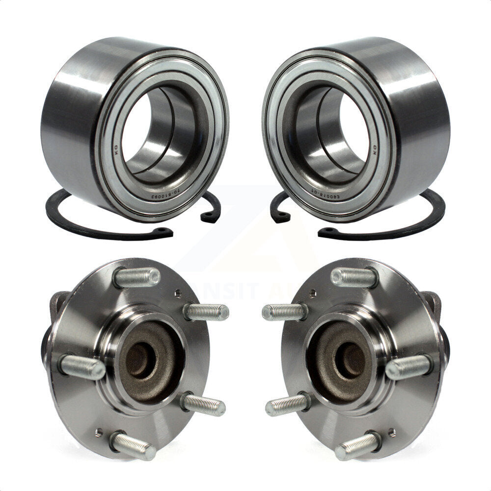 Front Rear Wheel Bearing And Hub Assembly Kit For Kia Soul K70-101648 by Kugel