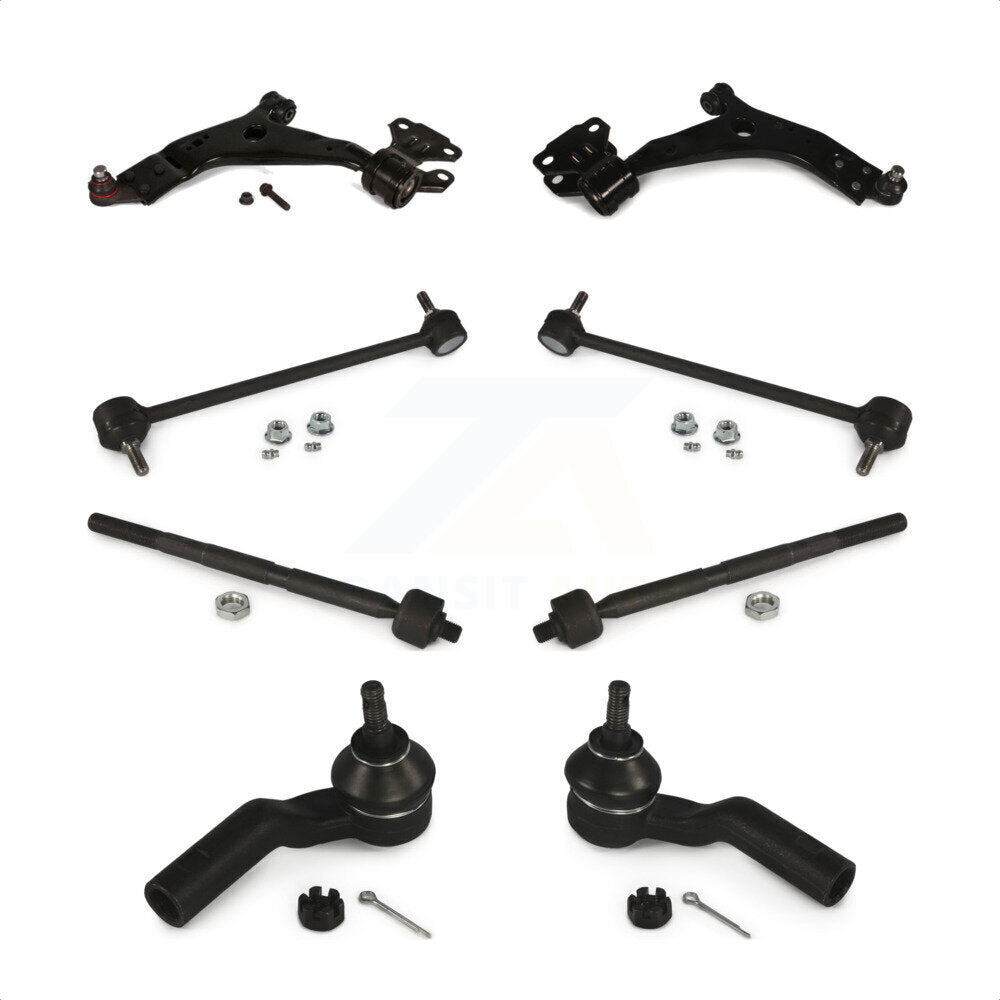 Front Suspension Control Arm And Ball Joint Assembly Steering Tie Rod End Stabilizer Bar Link Kit (8Pc) For Ford Escape K72-100583 by Top Quality