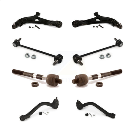 Front Suspension Control Arm And Ball Joint Assembly Steering Tie Rod End Stabilizer Bar Link Kit (8Pc) For Hyundai Sonata Kia Optima Cadenza K72-100689 by Top Quality