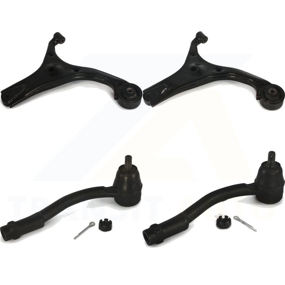 Front Suspension Control Arm And Tie Rod End Kit For 2006-2011 Hyundai Accent K72-100990 by Top Quality