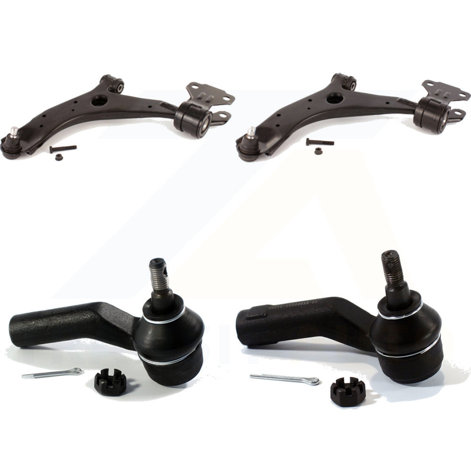 Front Suspension Control Arm And Tie Rod End Kit For 2010-2013 Mazda 3 Sport K72-101012 by Top Quality