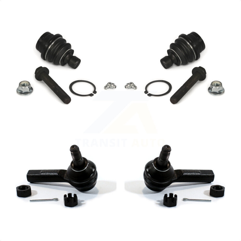 Front Suspension Ball Joint And Tie Rod End Kit For 2004 Nissan Pathfinder Armada With 14mm Diameter Thread K72-101286 by Top Quality