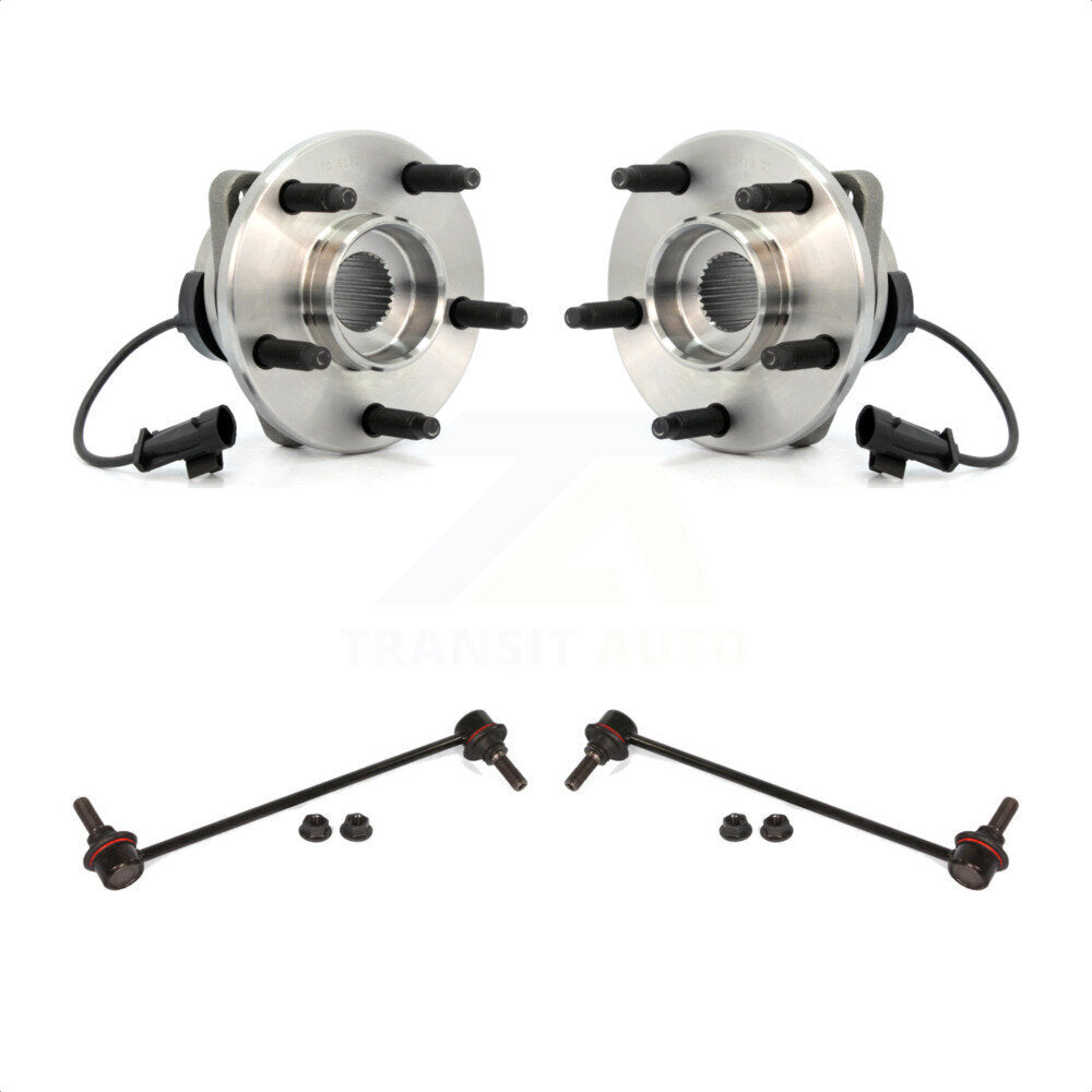 Front Hub Bearing Assembly And Link Kit For Chevrolet Malibu Pontiac G6 K77-100260 by Transit Auto