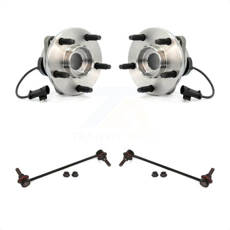 Front Hub Bearing Assembly And Link Kit For Chevrolet Malibu Pontiac G6 K77-100260 by Transit Auto
