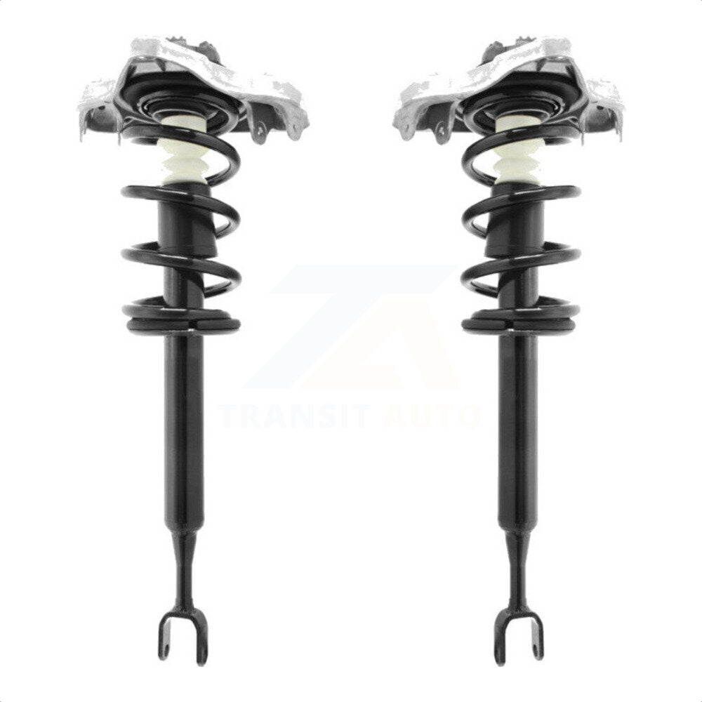 Front Complete Suspension Shocks Strut And Coil Spring Mount Assemblies Pair For 2005-2008 Audi A4 Quattro B7 Chassis with Standard K78A-100010 by Transit Auto