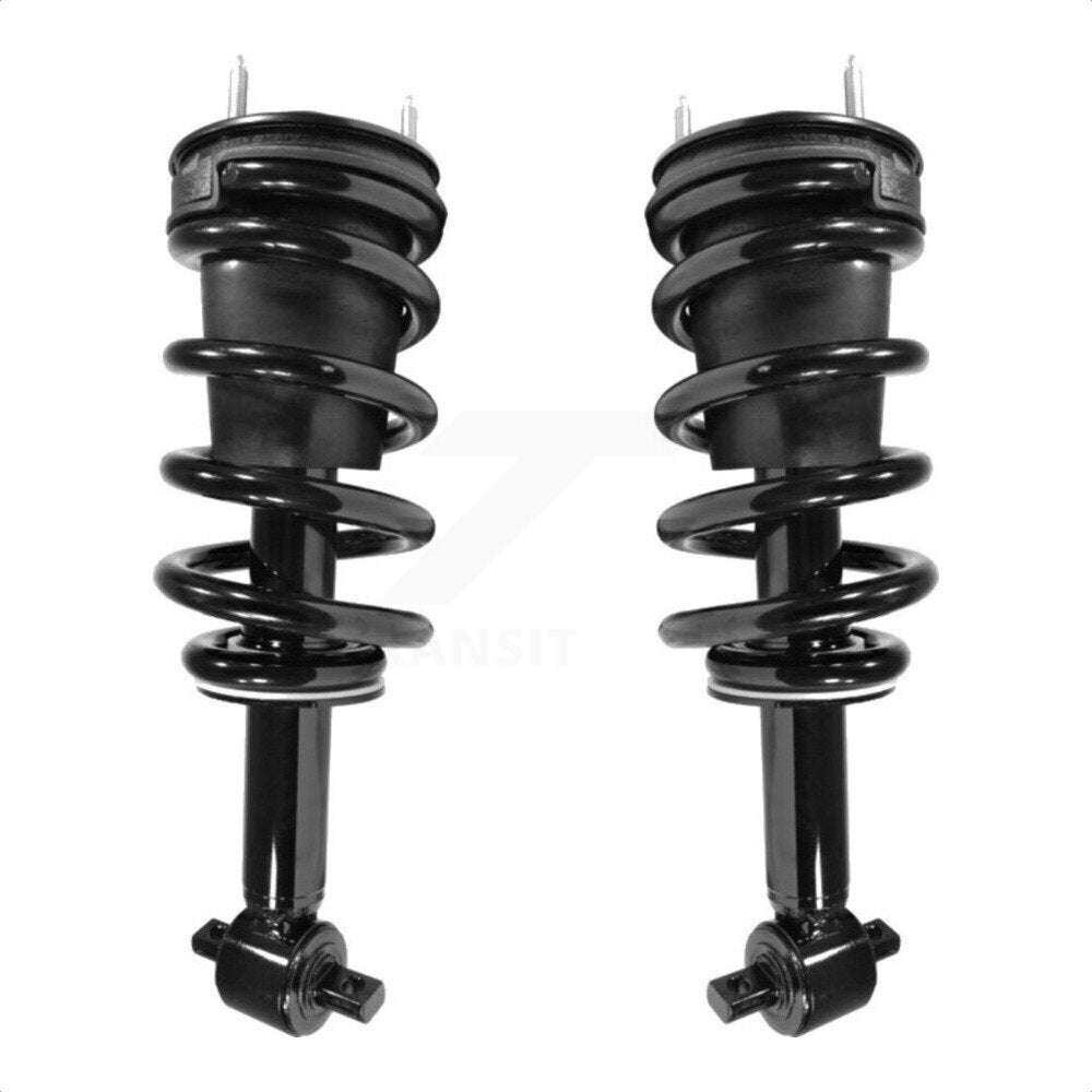 Front Complete Suspension Shocks Strut And Coil Spring Mount Assemblies Pair For 2007-2013 Chevrolet Silverado 1500 GMC Sierra excludes electronic suspension K78A-100047 by Transit Auto