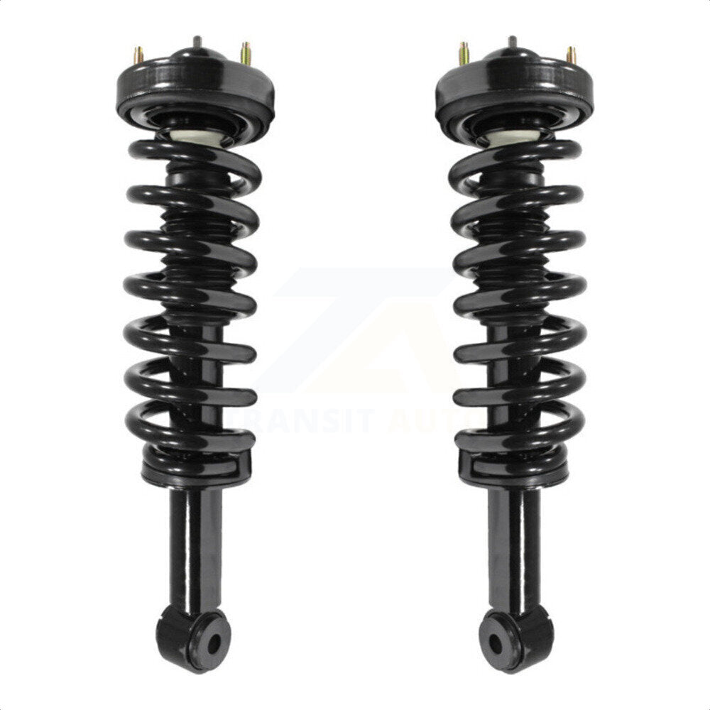 Front Complete Suspension Shocks Strut And Coil Spring Mount Assemblies Pair For 2007-2013 Ford Expedition Lincoln Navigator Excludes Continuous Control Dampening K78A-100059 by Transit Auto