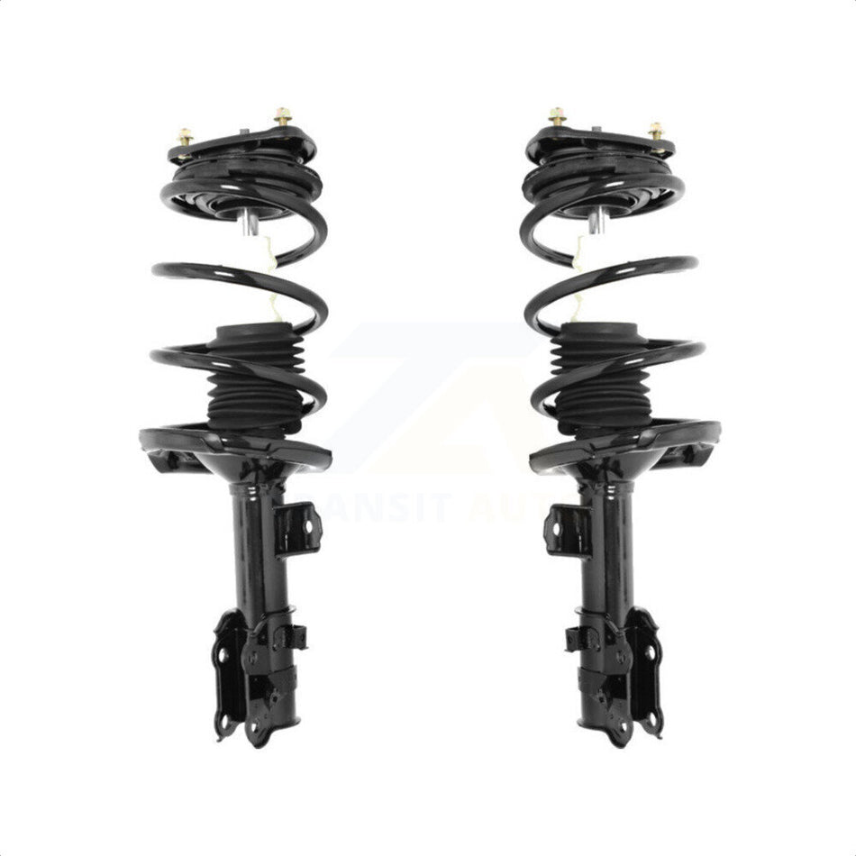 Front Complete Suspension Shocks Strut And Coil Spring Mount Assemblies Kit For 2006-2011 Hyundai Accent Kia Rio Rio5 K78A-100087 by Transit Auto