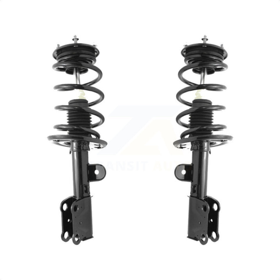 Front Complete Suspension Shocks Strut And Coil Spring Mount Assemblies Kit For 2013-2019 Ford Taurus Limited SE SEL with 3.5L Excludes SHO Police Models 4 Cylinder Engine K78A-100130 by Transit Auto