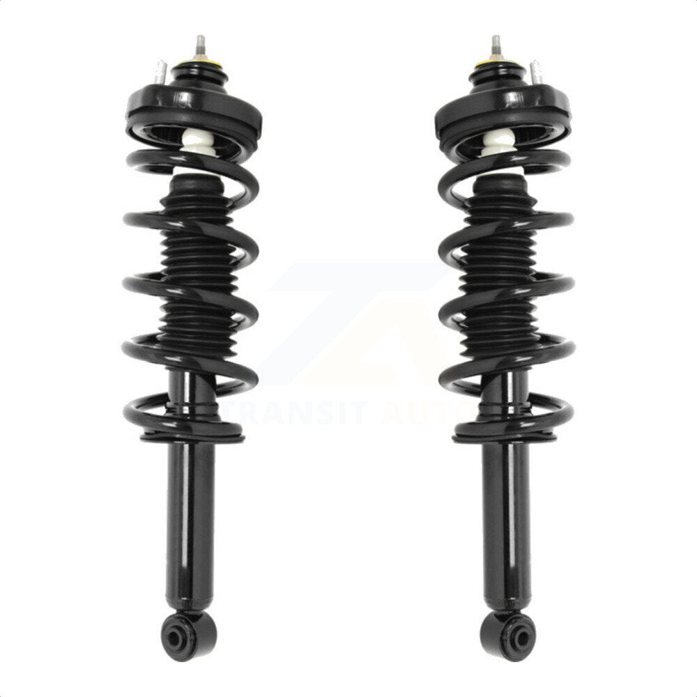 Rear Complete Suspension Shocks Strut And Coil Spring Mount Assemblies Pair For 2011-2019 Dodge Journey Excludes Performance K78A-100252 by Transit Auto