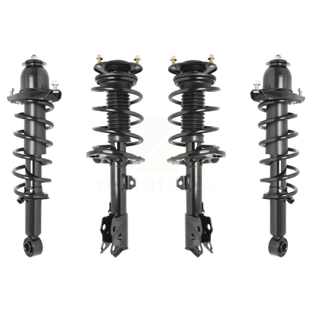 Front Rear Complete Suspension Shocks Strut And Coil Spring Mount Assemblies Kit For 2014-2019 Toyota Corolla Excludes Sport K78A-100296 by Transit Auto