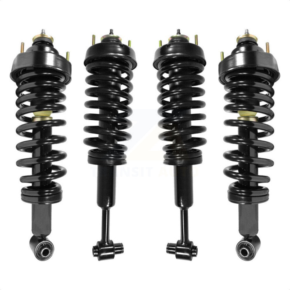 Front Rear Complete Suspension Shocks Strut And Coil Spring Mount Assemblies Kit For 2002-2003 Mercury Mountaineer K78A-100311 by Transit Auto