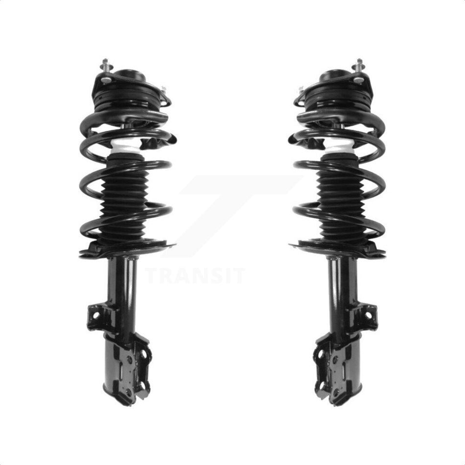 Front Complete Suspension Shocks Strut And Coil Spring Mount Assemblies Kit For 2010-2012 Hyundai Genesis Coupe excludes BREMBO brakes K78A-100359 by Transit Auto