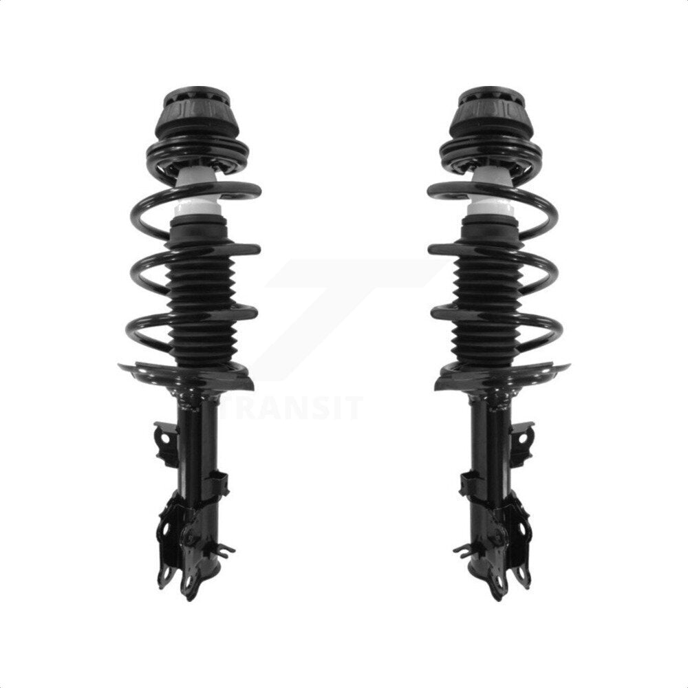 Front Complete Suspension Shocks Strut And Coil Spring Mount Assemblies Kit For 2012-2017 Hyundai Accent Kia Rio K78A-100360 by Transit Auto