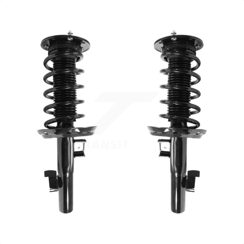 Front Complete Suspension Shocks Strut And Coil Spring Mount Assemblies Kit For Volvo S60 V60 excludes electronic adjustable suspension K78A-100366 by Transit Auto