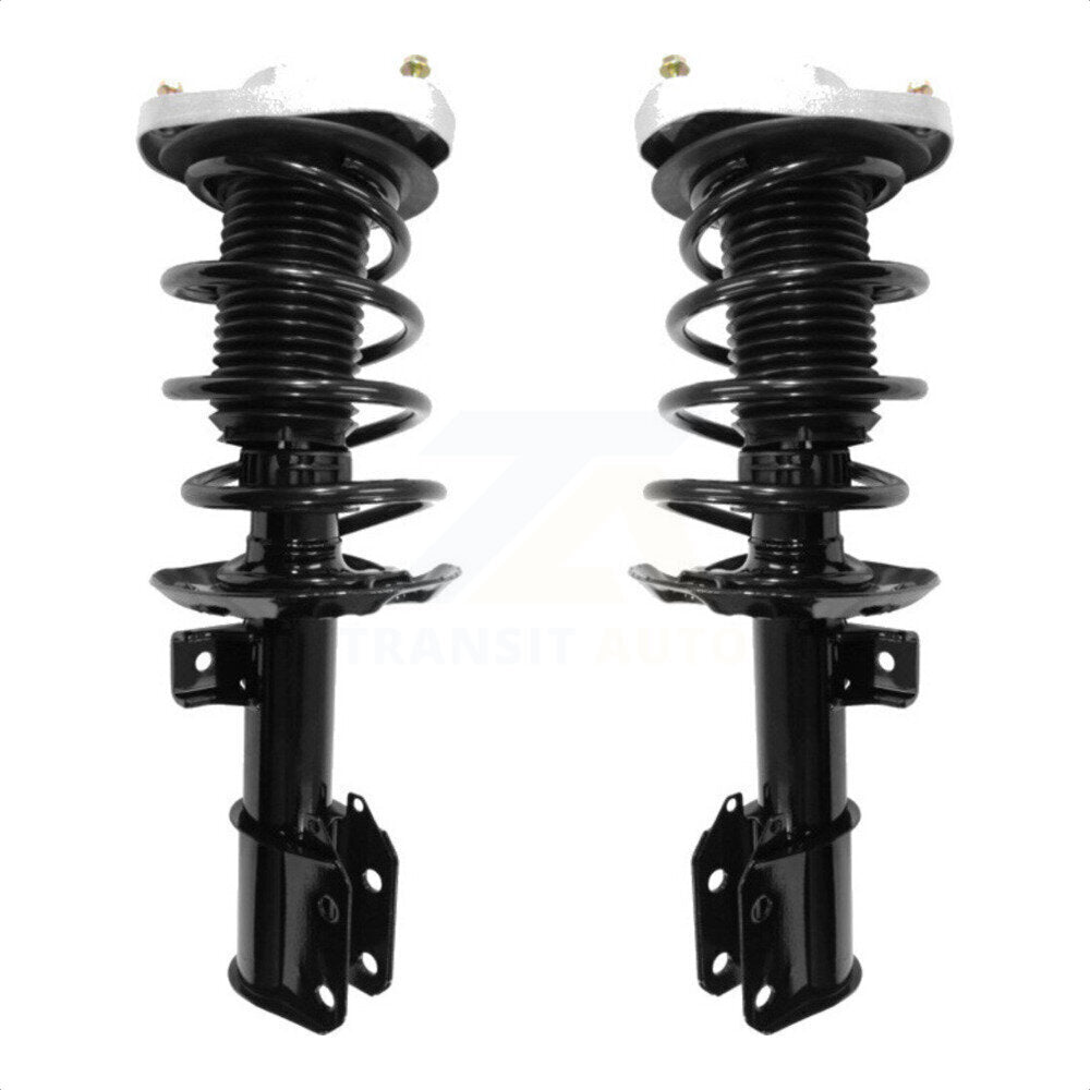 Front Complete Shocks Strut And Coil Spring Mount Assemblies Pair For Mercedes-Benz E350 E400 E550 E250 E300 Excludes Coupe Convertible; Fits 4MATIC AWD Models Only K78A-100376 by Transit Auto