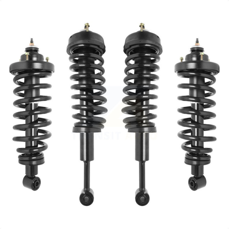 Front Rear Complete Suspension Shocks Strut And Coil Spring Mount Assemblies Kit For 2007-2010 Ford Explorer Sport Trac 4WD Excludes Wheel Drive K78A-100395 by Transit Auto