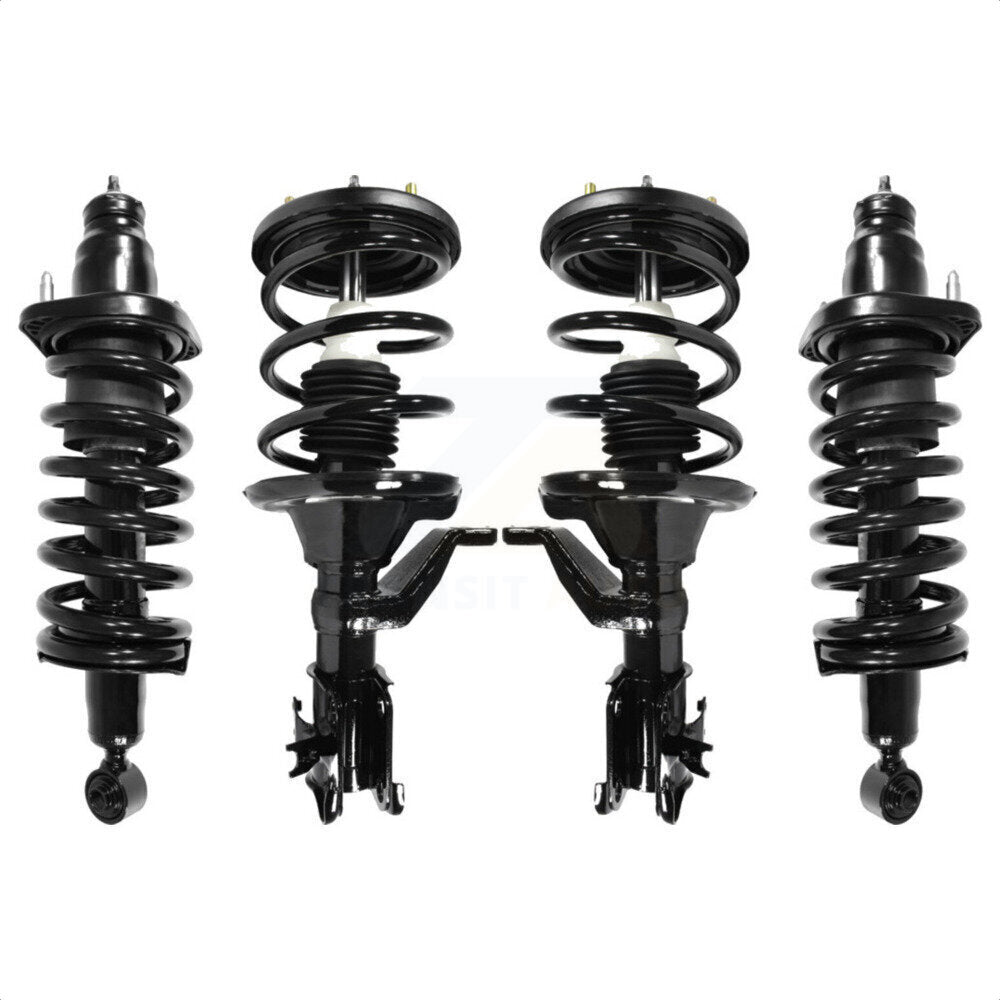 Front Rear Complete Suspension Shocks Strut And Coil Spring Mount Assemblies Kit For Honda Civic Excludes Hybrid Si Models K78A-100407 by Transit Auto