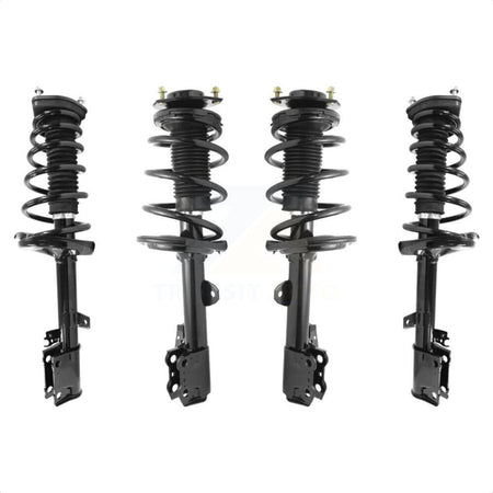 Front Rear Complete Suspension Shocks Strut And Coil Spring Mount Assemblies Kit For 2009-2012 Toyota Venza FWD Excludes All Wheel Drive K78A-100410 by Transit Auto