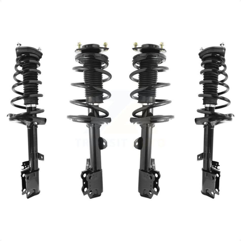 Front Rear Complete Suspension Shocks Strut And Coil Spring Mount Assemblies Kit For 2009-2012 Toyota Venza FWD Excludes All Wheel Drive K78A-100410 by Transit Auto