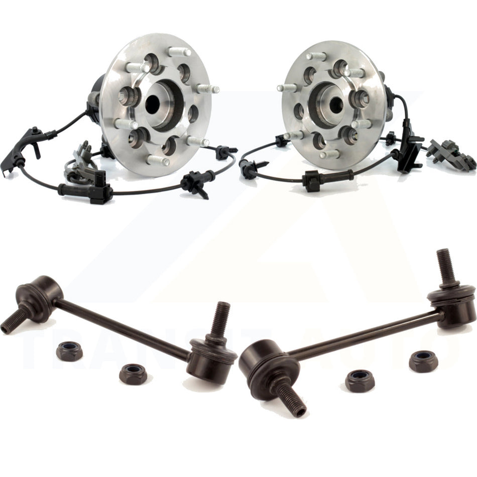 Front Hub Bearing Assembly And Link Kit For 2004-2005 GMC Canyon Z71 SL SLE Fleet with RWD With Off Road Package K7T-100754 by Transit Auto