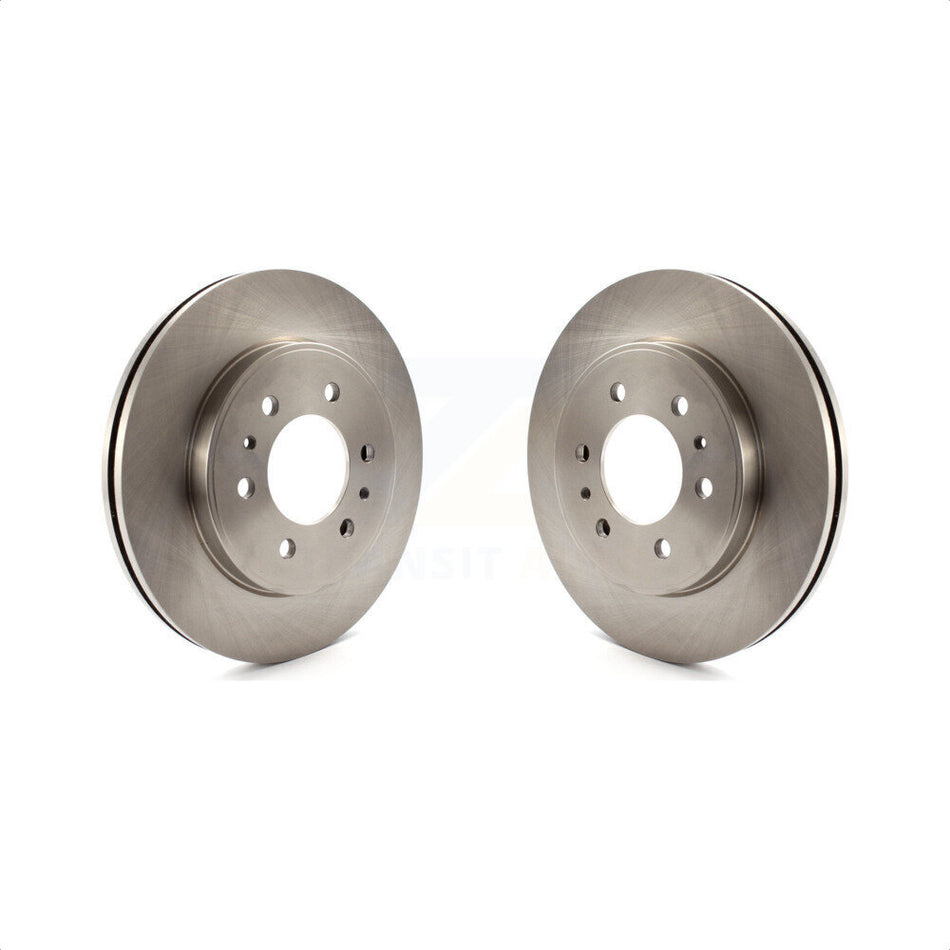 Front Disc Brake Rotors Pair For 2009 Ford F-150 With 6 Lug Wheels K8-100183 by Top Quality