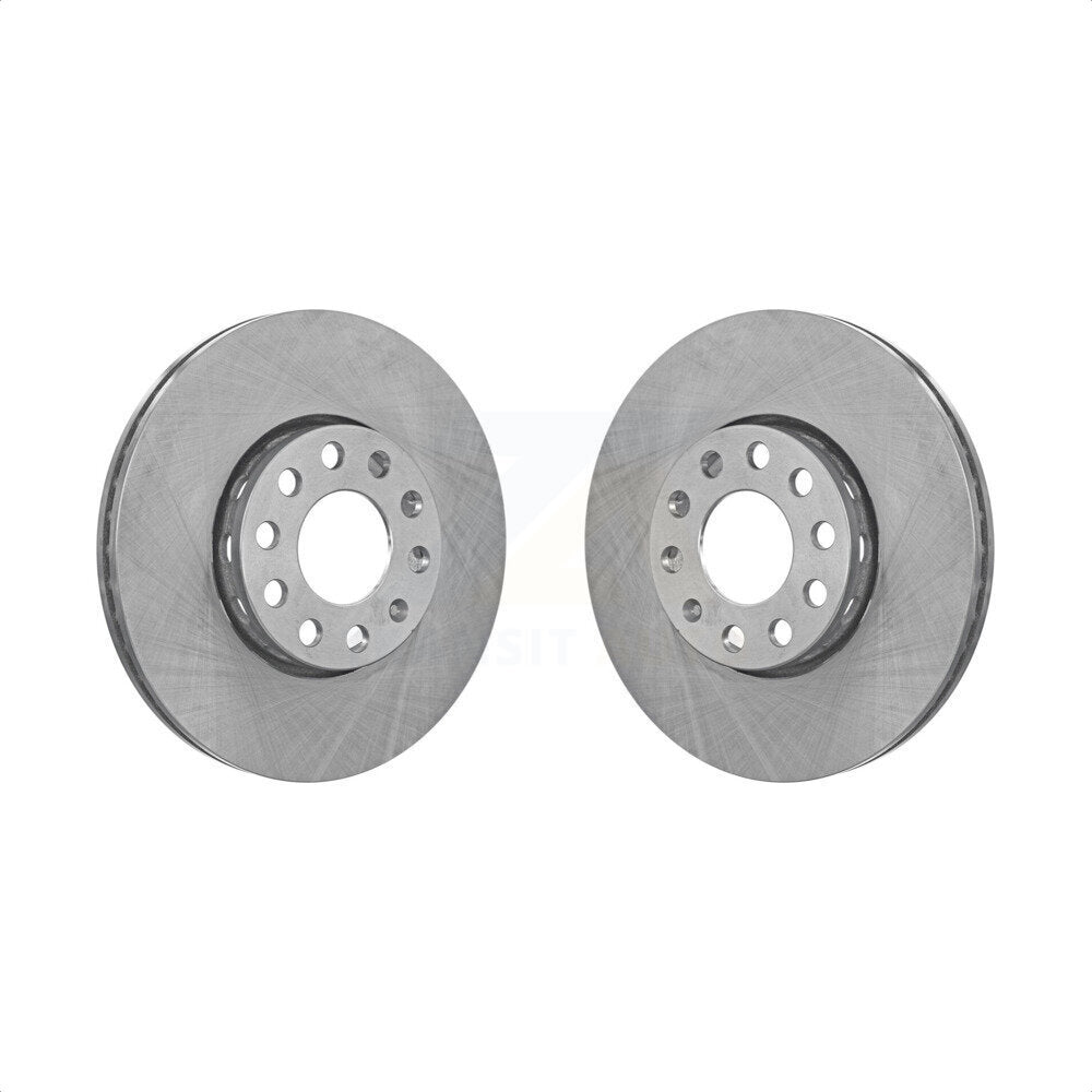 Front Disc Brake Rotors Pair For Audi Volkswagen Passat A4 Quattro A6 100 S6 K8-100279 by Top Quality