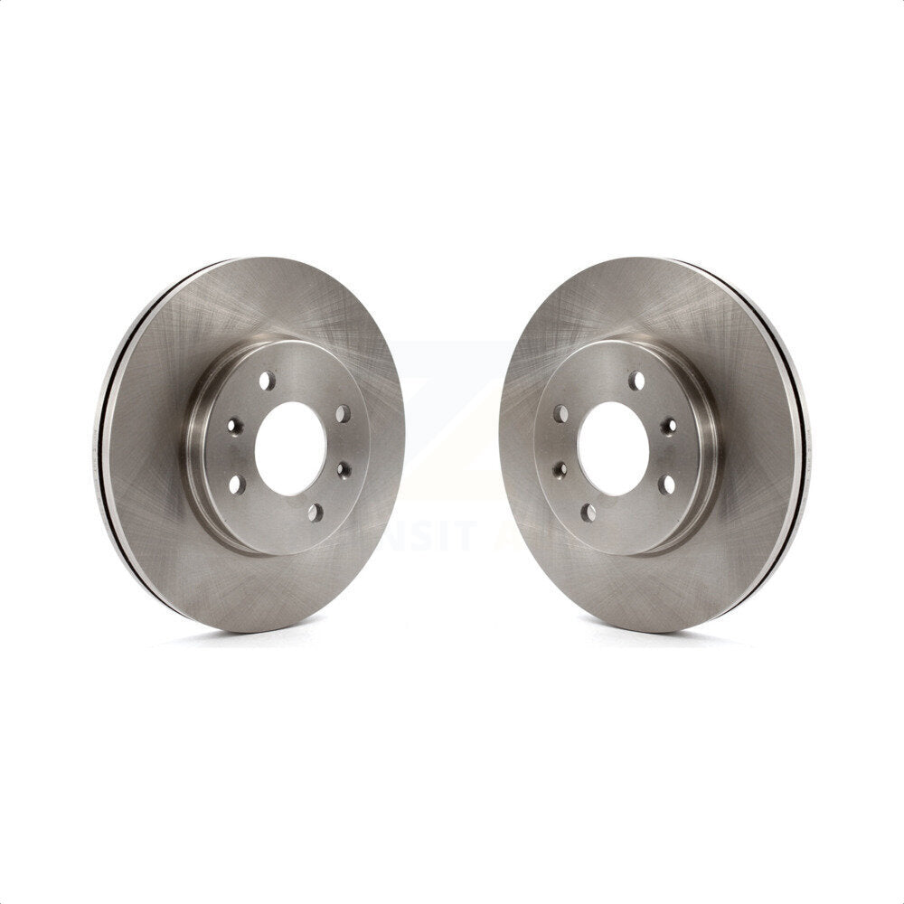 Front Disc Brake Rotors Pair For Hyundai Accent Kia Rio K8-100524 by Top Quality