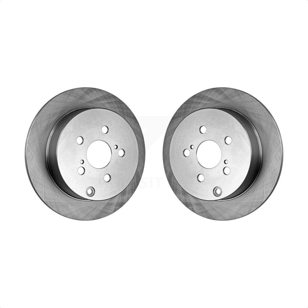 Rear Disc Brake Rotors Pair For Toyota Corolla Matrix Scion tC Pontiac Vibe Celica K8-100754 by Top Quality