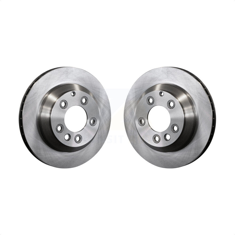 Rear Disc Brake Rotors Pair For Porsche Cayenne Audi Q7 Volkswagen Touareg K8-100800 by Top Quality