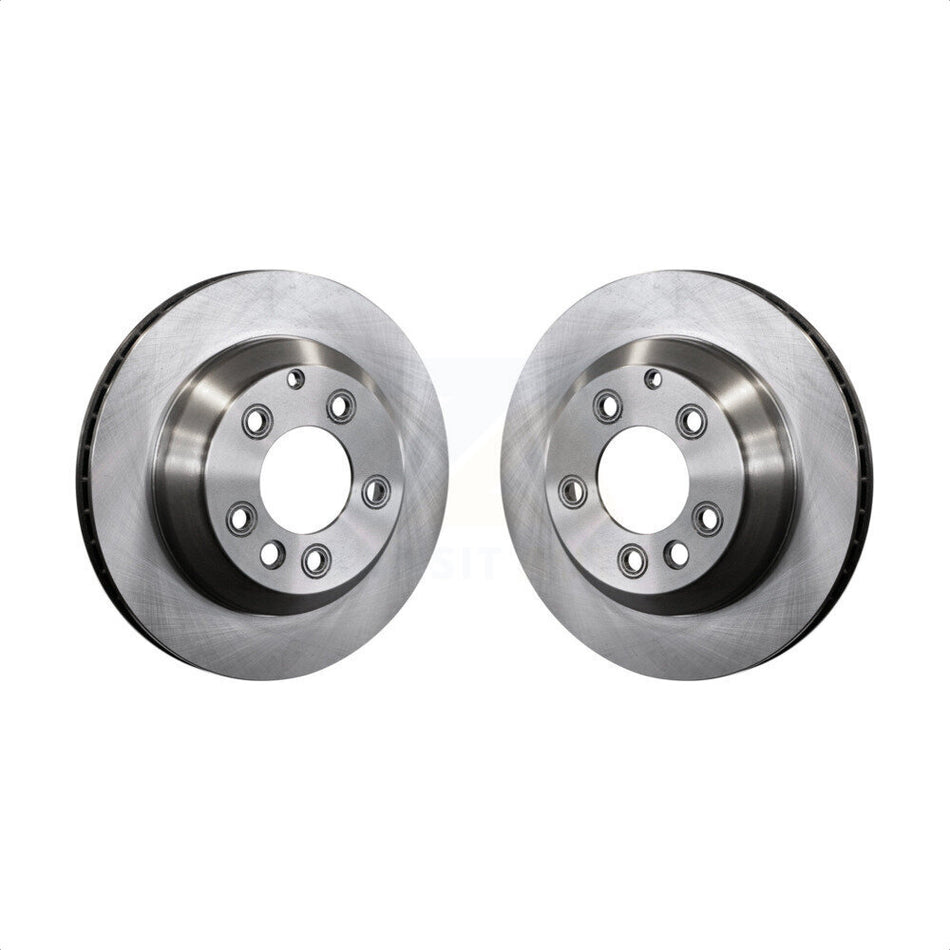 Rear Disc Brake Rotors Pair For Porsche Cayenne Audi Q7 Volkswagen Touareg K8-100800 by Top Quality