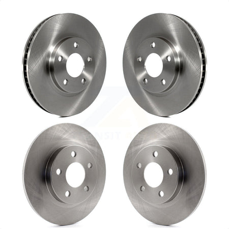 Front Rear Disc Brake Rotors Kit For Cadillac DeVille Seville Buick Park Avenue K8-100975 by Top Quality