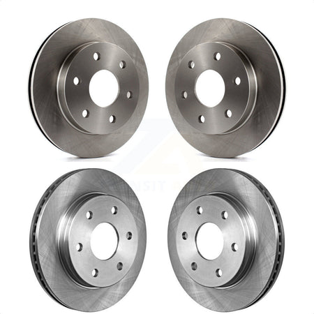 Front Rear Disc Brake Rotors Kit For 2006 Chevrolet Express 2500 GAS engine With 6 Lug Wheels K8-100982 by Top Quality