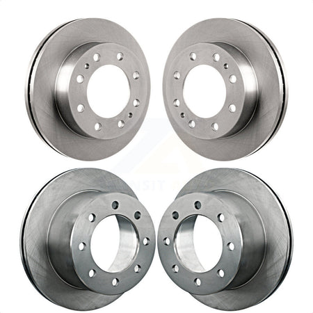 Front Rear Disc Brake Rotors Kit For Chevrolet Silverado 3500 GMC HD Sierra Classic K8-100992 by Top Quality