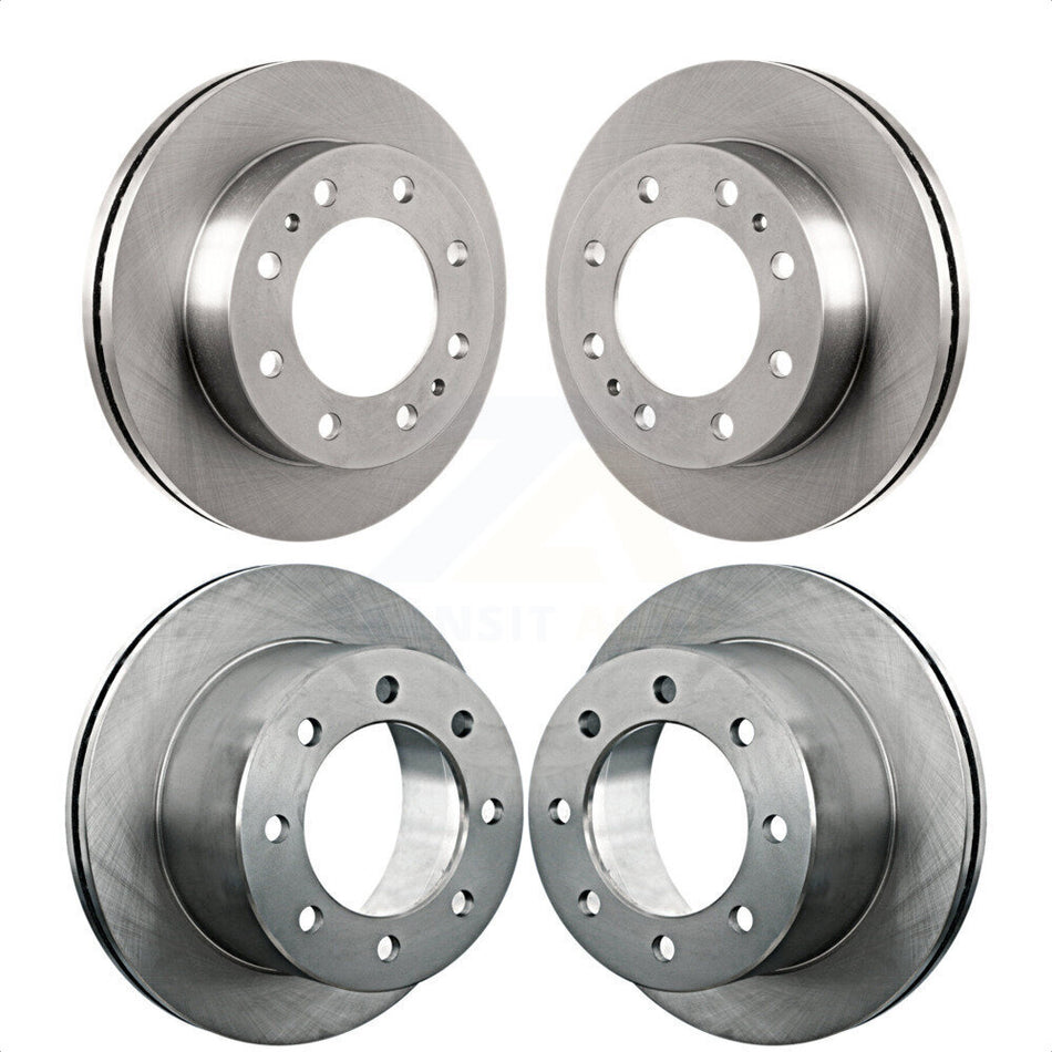 Front Rear Disc Brake Rotors Kit For Chevrolet Silverado 3500 GMC HD Sierra Classic K8-100992 by Top Quality