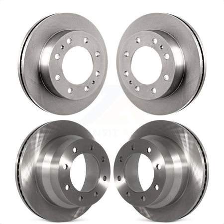 Front Rear Disc Brake Rotors Kit For Chevrolet Express 4500 GMC Savana K8-100993 by Top Quality