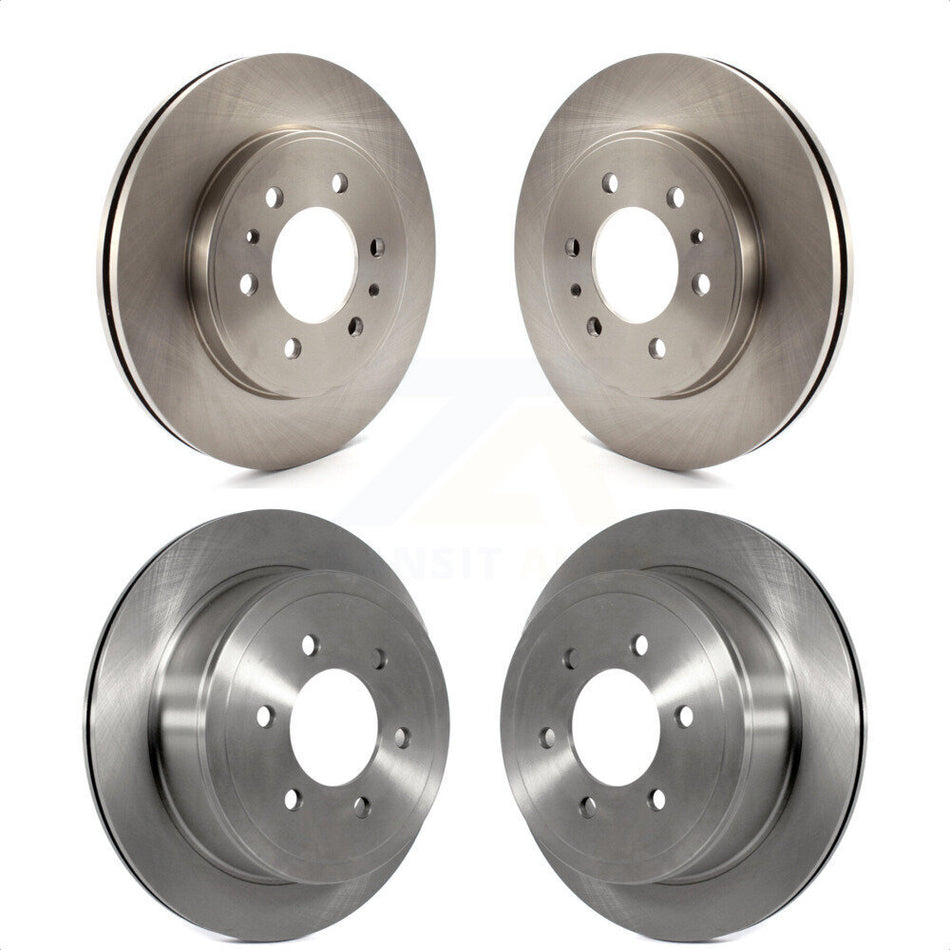 Front Rear Disc Brake Rotors Kit For 2009 Ford F-150 With 6 Lug Wheels K8-101137 by Top Quality