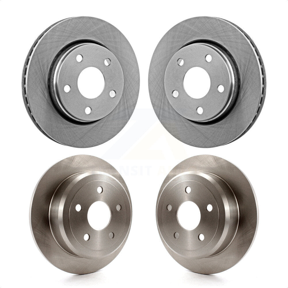 Front Rear Disc Brake Rotors Kit For Jeep Wrangler JK K8-101202 by Top Quality